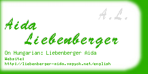 aida liebenberger business card